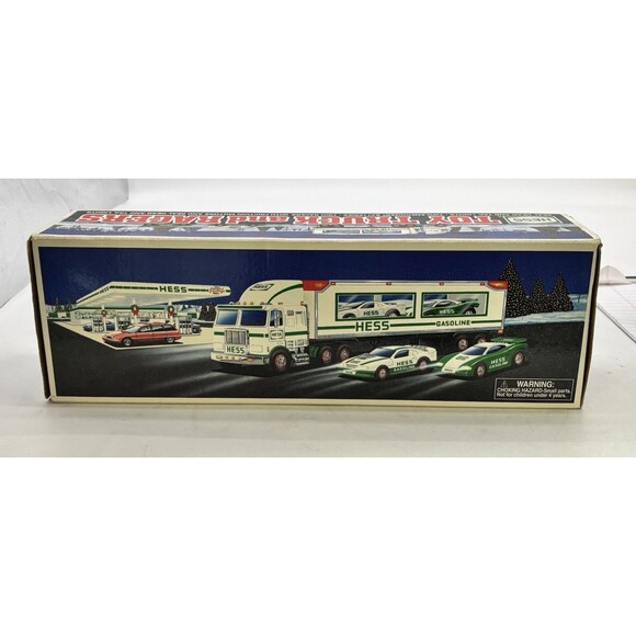 Vintage 1997 Hess Toy Truck and Racers with Box and Packaging Rare - Picture 4 of 6